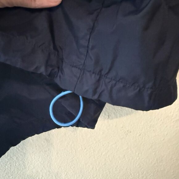 Vintage Stussy Windbreaker Navy Pullover Size Large Unisex Pockets Fall Winter - Picture 5 of 8